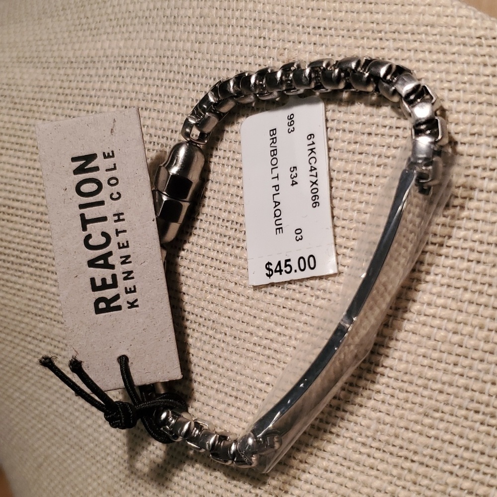 🌾SILVER TONE CHAIN LINK BRACELET - Picture 4 of 11